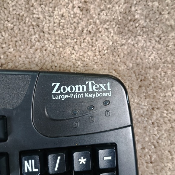 Zoom Text Large Print Computer Keyboard Usb - Picture 2 of 7